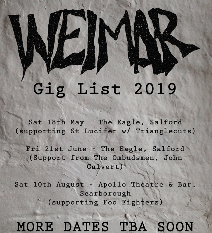 Weimar new gig list